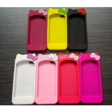 Lovely bowknot silicone case for iPhone 5 images