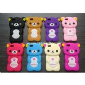 Stereoscopic bear silicone case for iPhone 5 images
