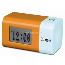 7 colors flashing light Clock with temperature images