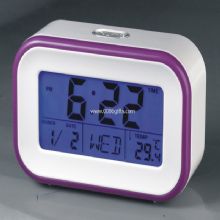 Talking clock with sensor images