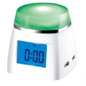 4-Port USB HUB with Color Changing LCD Clock images