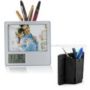 Clock Pen Holder with Photo Frame images