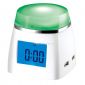 4-Port USB HUB with Color Changing LCD Clock small picture