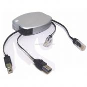 Câble rétractable de lan USB images