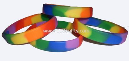 Flerfärgade silikon armband images