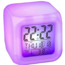 Glowing LCD Color Change Digital Alarm Clock images