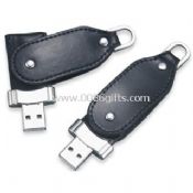 Leather Body Aluminum Casing USB Flash Drive images