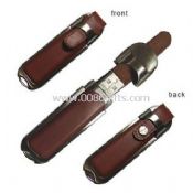 Leather Body Aluminum Casing USB Disk images