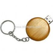 Wooden USB Flash Drive with Keychain images