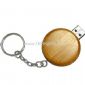 Wooden USB Flash Drive with Keychain small picture