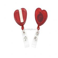 Supporto regolabile di retrattile ID Badge bobine forma ABS rosso cuore images