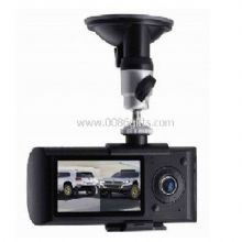 2.7 Inch LCD Wide Angle Dual Cameras Car DVR G-Sensor Car Black Box With GPS Logger images
