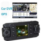 Kettős széles angyal kamera HD autó DVR kamera felvevő GPS g betű-érzékelő images