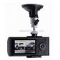 2.7 اینچ ال سی دی گسترده زاویه دوربین های دو ماشین DVR G-حسگر ماشین جعبه سیاه با چوب GPS small picture