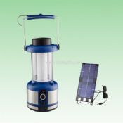 Solar camping lantern with solar panel and compass images