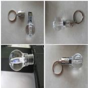 bulb customized usb flash drive attached keyring with led light images