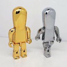 Gold / silver metal people shape usb flash drive images