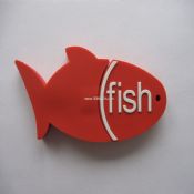 Poisson de PVC souple de forme personnalisée USB Flash Drives images