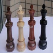 Wooden international chess shape usb flash drive images