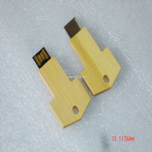 Wood key usb flash drive images