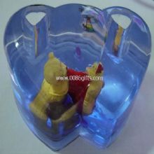Liquid double heart Paperweight images