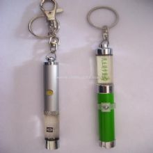 Liquid keychain with logo floater images