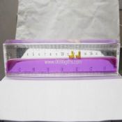 Liquid ruler with floater images