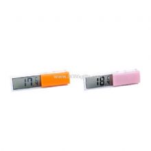 Mini digital clock with temperature images