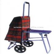 Shopping sac trolley avec tabouret images