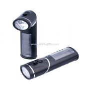 3-LED Rotatable solar flashlight images