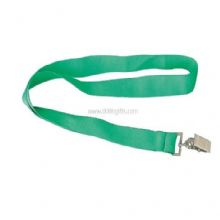20mm Flat polyester ID Card Holder Lanyard with bull dog clip images