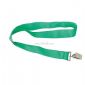 20mm Flat polyester ID Card Holder Lanyard with bull dog clip small picture
