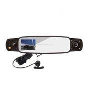 Rétroviseur double caméras voiture DVR images
