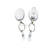 office ID card Heavy duty Chrome steel yo yo and Retractable ID Badge Reels holder images