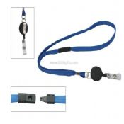 Promotional hanging lanyard with Badge reel images