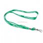 breakaway poliester tubular keselamatan hijau ID Card Pemegang Lanyard small picture