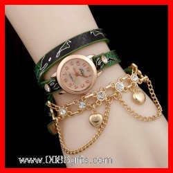 Leather Wrap Bracelet Watch