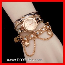 Leather Wrap Bracelet Watch