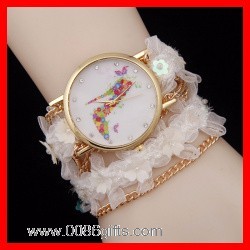  Big Watch Case with Ribbon Watch Strap