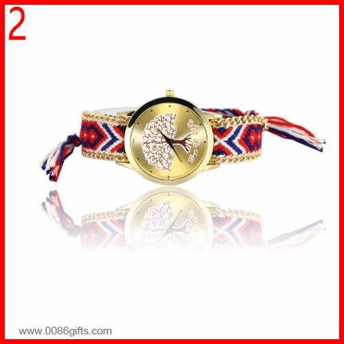 Reloj de Pulsera de Cuerda de Algodón