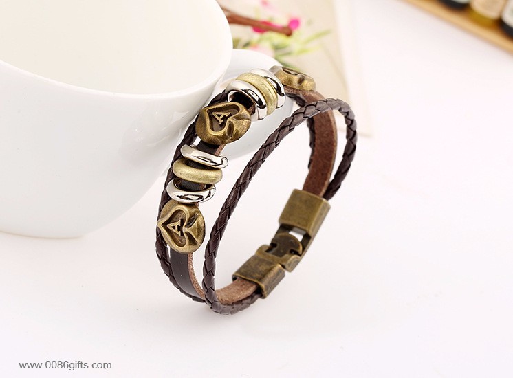 Herz Armband Mit Metall Schnalle Vintage