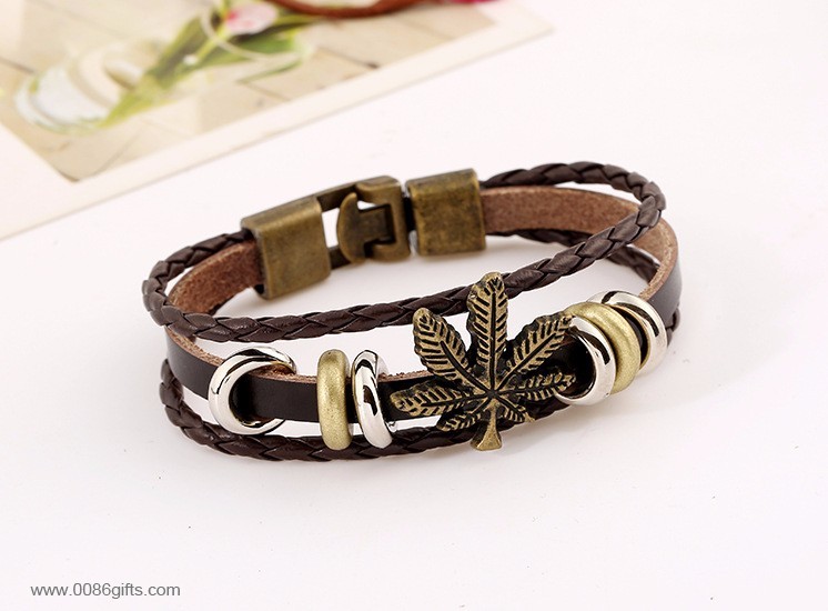 Leaf Charm Bracelet