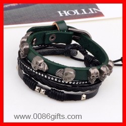 Skull Bracelet With Belt's Buckle 