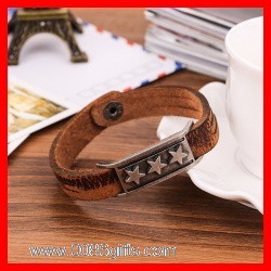  Leather Wristband 