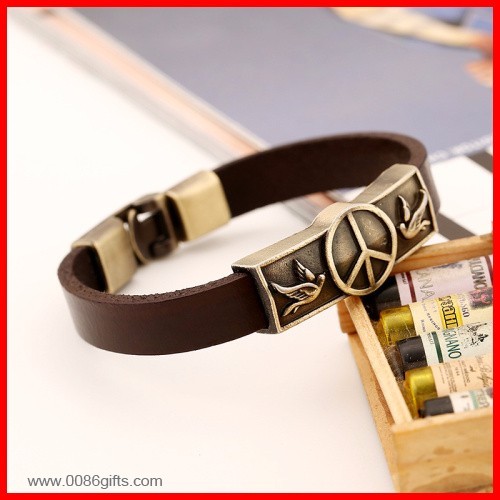 Skórzana Bransoletka Bangle