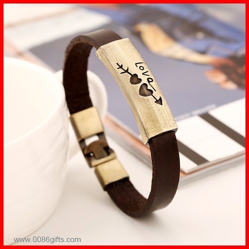 Kuh Leder Manschette Armband