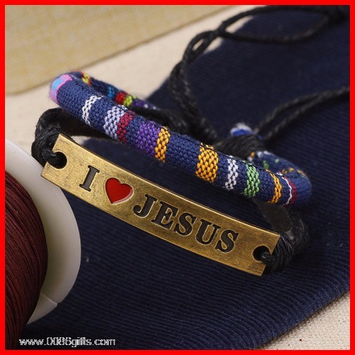 I LOVE JESUS Incidere Bracciale