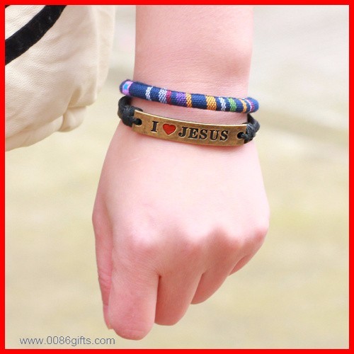 I LOVE JESUS Engrave Bracelet