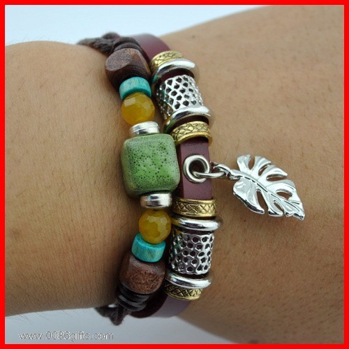  Natural Rebordea la Pulsera de la Piedra 