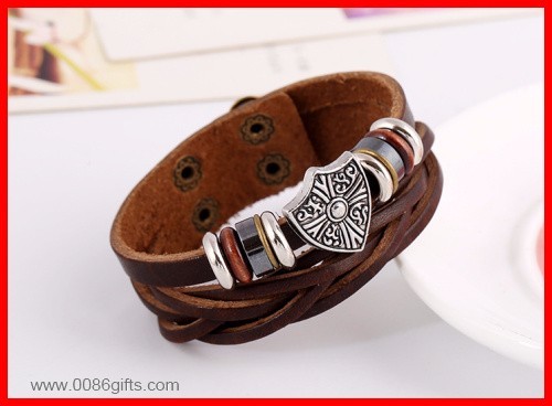 Brown Cow Leather Cuff